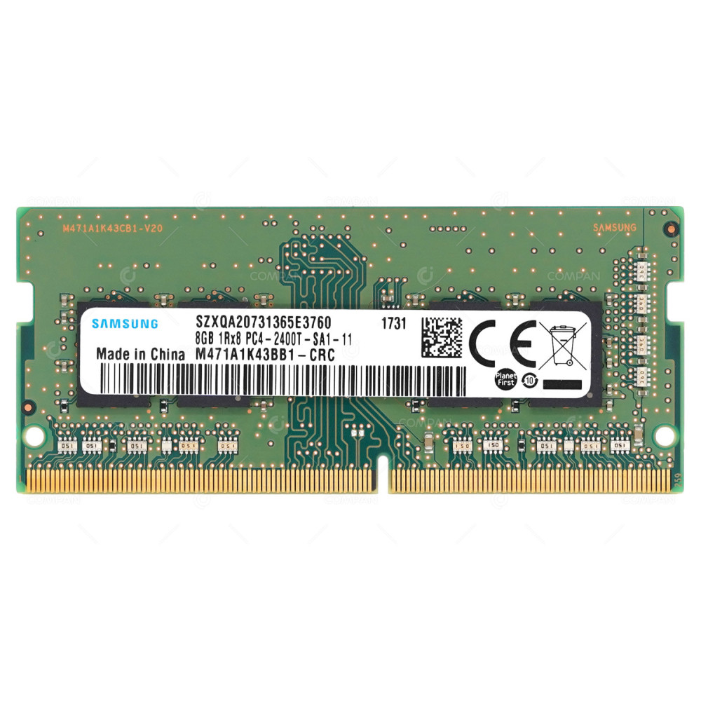 01AG710 IBM MEMORY 8GB 1RX8 PC4 2400T DDR4 19200T FOR LAPTOPS M471A1K43BB1-CRC